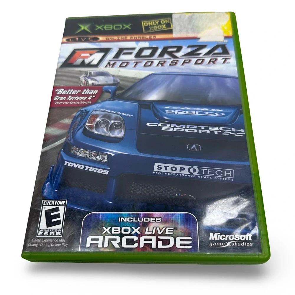 Forza Motorsport Microsoft Xbox Game Includes Xbox Live Arcade Manual NTSC OG